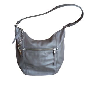 The Sak Sequoia Gray Pebble Leather Hobo Bag